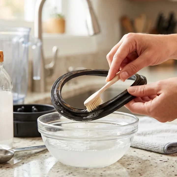 Cara membersihkan karet blender yang menghitam agar kotoran dan minyak berkurang, pakai bahan dapur