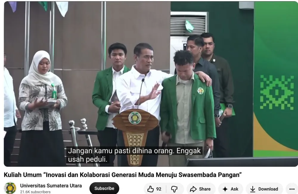 Mahasiswa USU Jualan Mochi Dapat Beasiswa Mentan Amran © 2026 Mahasiswa USU Jualan Mochi Dapat Beasiswa Mentan Amran © 2026
