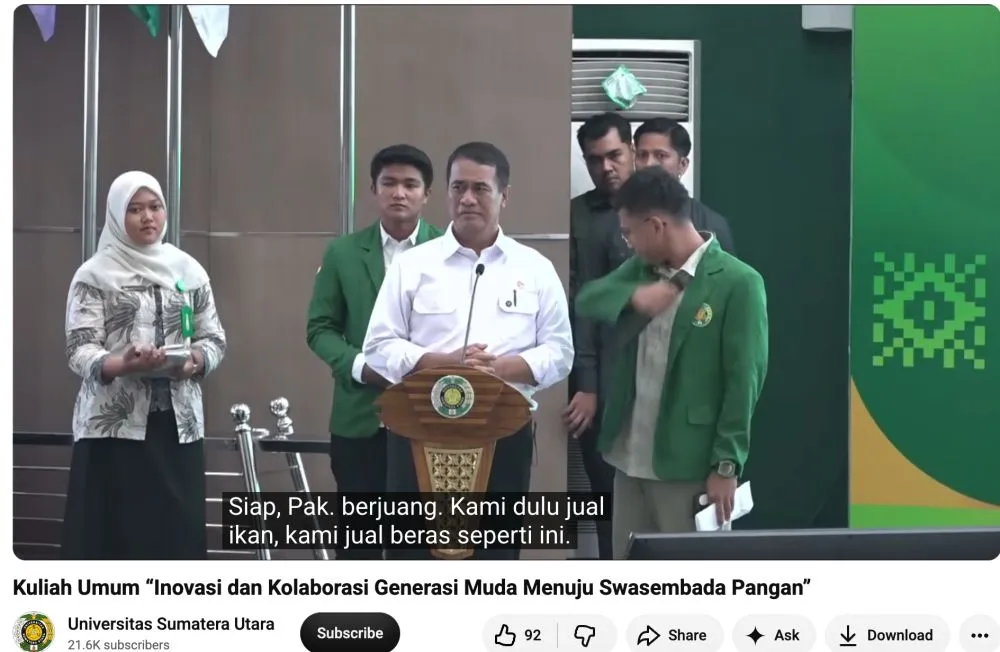 Mahasiswa USU Jualan Mochi Dapat Beasiswa Mentan Amran © 2026 Mahasiswa USU Jualan Mochi Dapat Beasiswa Mentan Amran © 2026
