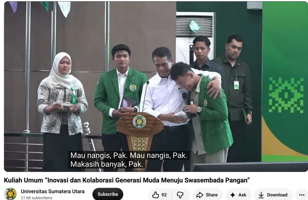 Mahasiswa USU Jualan Mochi Dapat Beasiswa Mentan Amran © 2026 Mahasiswa USU Jualan Mochi Dapat Beasiswa Mentan Amran © 2026