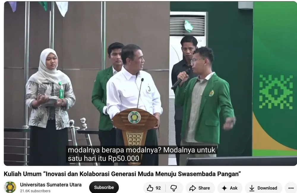 Mahasiswa USU Jualan Mochi Dapat Beasiswa Mentan Amran © 2026 Mahasiswa USU Jualan Mochi Dapat Beasiswa Mentan Amran © 2026