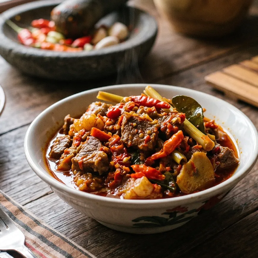 Pingin yang pedas-pedas? Yuk cobain resep otentik oseng mercon sapi yang siap bikin lidah menari-nari