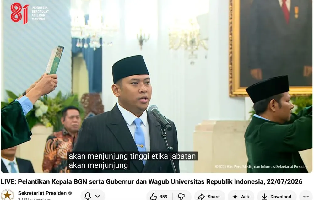 Sudaryono Kepala BGN © 2026 