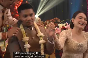 5 Wejangan Ustaz Syam untuk Nathalie Holscher di hari pernikahan, cuma terima “saweran” dari suami