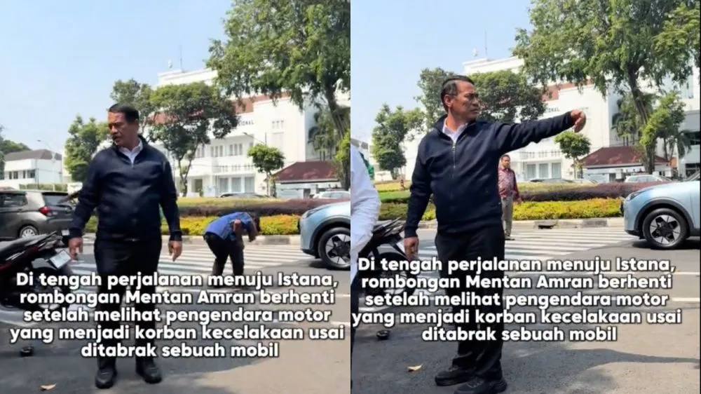Mentan Amran Sulaiman tolong korban kecelakaan © 2026 