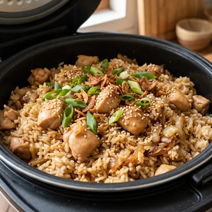 Resep nasi ayam mentega rice cooker, semua bahan masuk sekaligus tanpa tumis, tinggal pencet cook