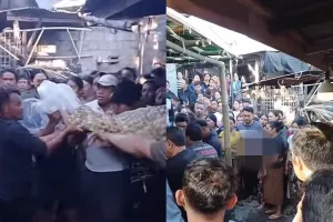 Kronologi pria diduga curi ayam tewas dikeroyok warga di Bali, motor ikut dibakar, anak terisak tangis