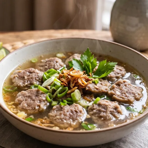 Resep bakso gepeng yang kenyal dengan kaldu gurih di rumah, ternyata gampang banget