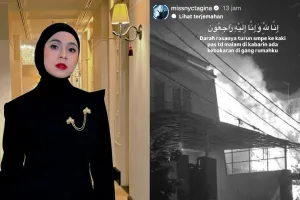 Nycta Gina syok rumah tetangganya di Pulomas terbakar hingga telan 2 korban jiwa, ikut berbelasungkawa