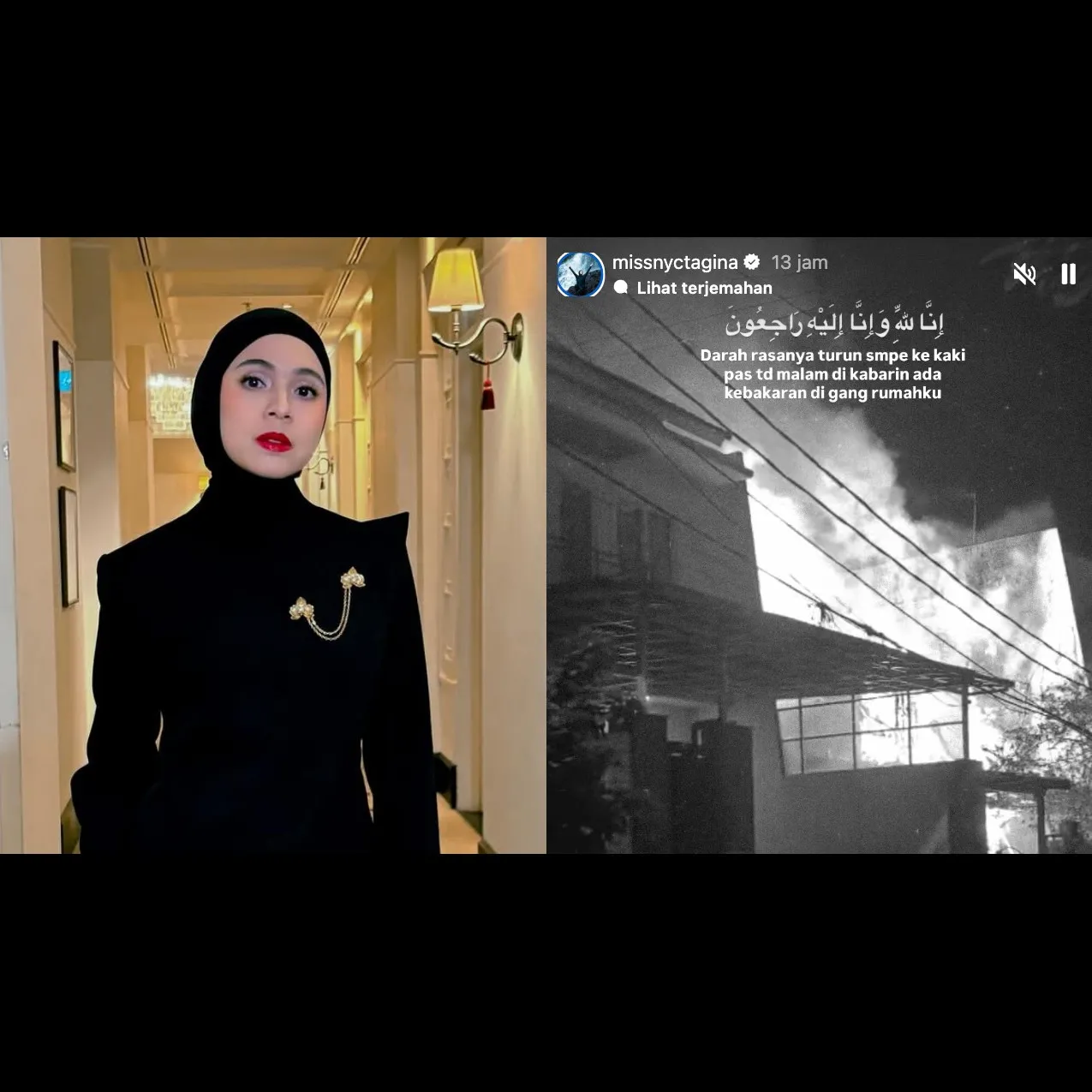 Nycta Gina syok rumah tetangganya di Pulomas terbakar hingga telan 2 korban jiwa, ikut berbelasungkawa