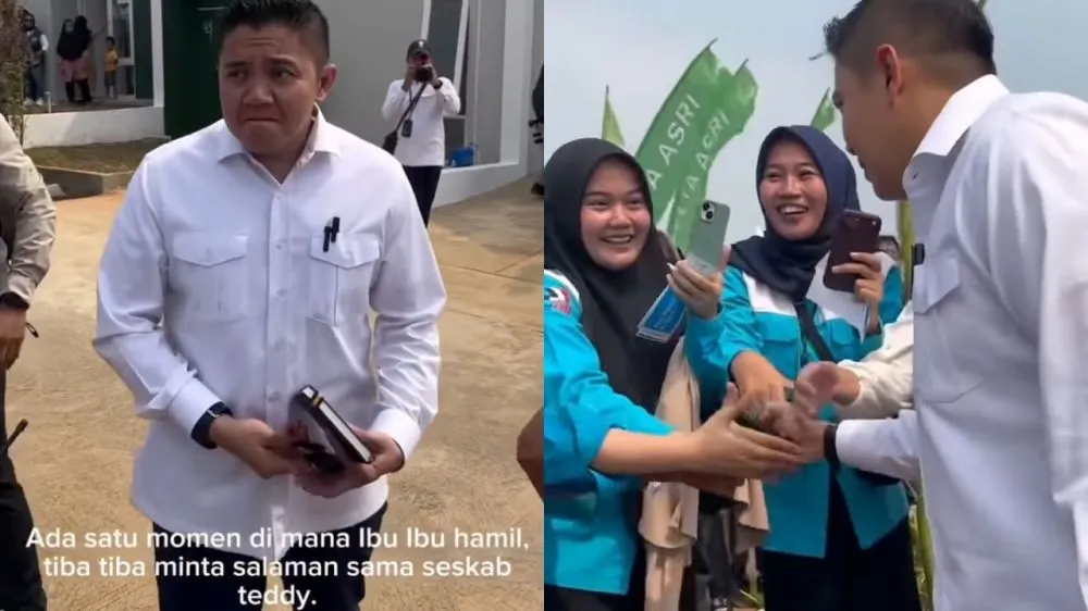 Seskab Teddy elus perut ibu hamil © 2026 