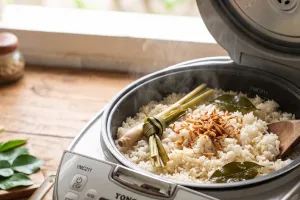 Cara masak nasi uduk di rice cooker yang praktis dan rasa bintang lima, ini triknya agar gurih & wangi