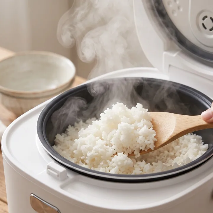 Masak nasi di rice cooker langsung diaduk setelah matang atau didiamkan dulu? Begini perbedaan hasil