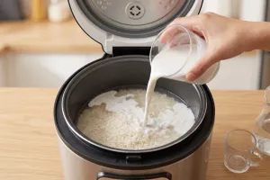 Bikin nasi uduk di rice cooker? Pahami dulu takaran santan dan air agar teksturnya pas