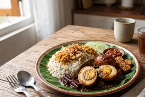 Cara membuat telur semur medok untuk lauk nasi uduk yang anti gagal, masaknya gampang & rasanya lezat