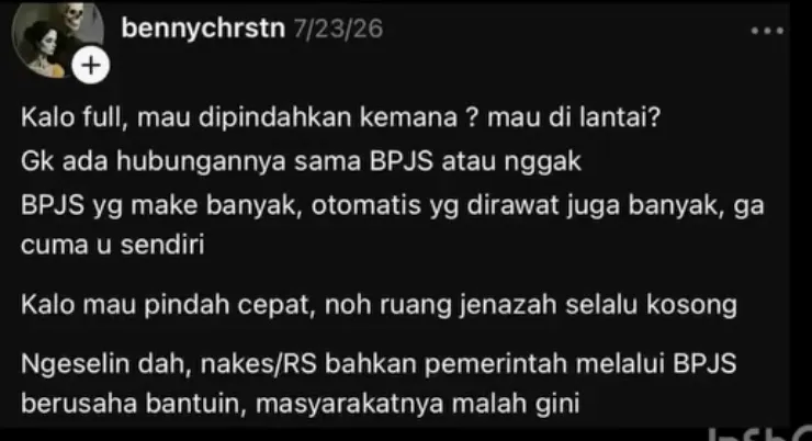 Yurizal pasien BPJS meninggal © 2026 
