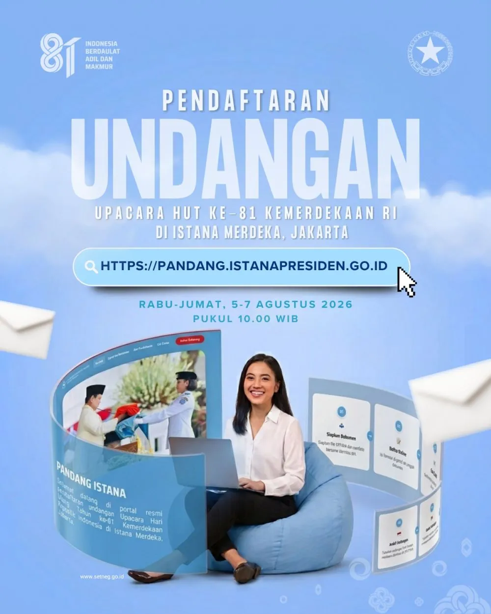 pendaftaran upacara HUT Ke-81 RI © 2026 