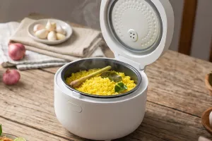 Cara membuat nasi kuning tanpa santan di rice cooker, tetap wangi & pulen dan tahan lama