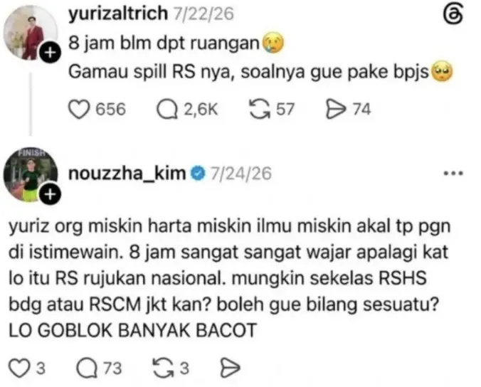 dokter nakes minta maaf kasus Yurizal Threads © 2026 