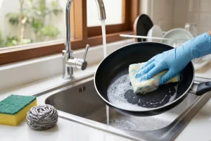 Lapisan panci anti lengket cepat aus? Coba cek spons yang digunakan setiap hari