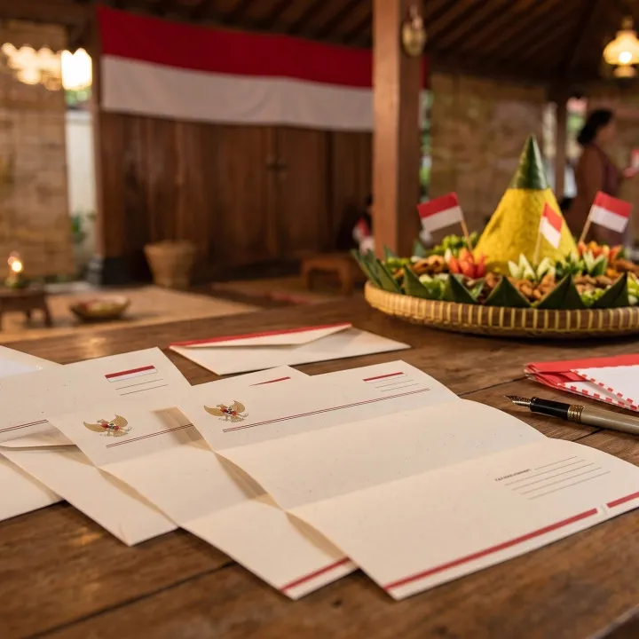 5 Contoh surat undangan Malam Tirakatan HUT RI ke-81 yang resmi dan mudah diedit