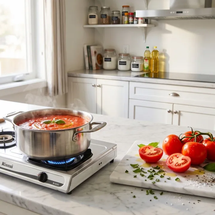 Tomat bersifat asam, bolehkah dimasak dalam panci aluminium?