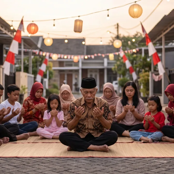 7 Contoh doa pembukaan acara 17 Agustus untuk RT, sekolah, kantor, dan malam tirakatan