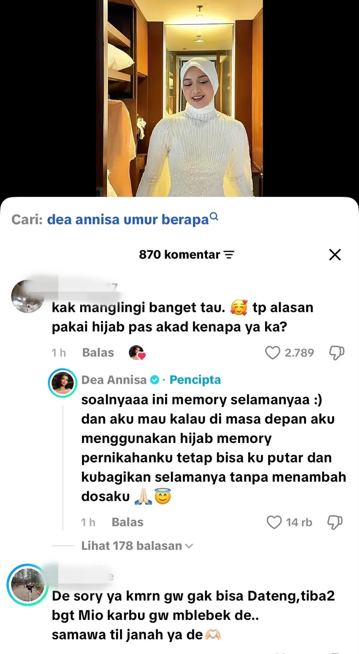Alasan Dea Annisa pakai hijab © 2026 Alasan Dea Annisa pakai hijab © 2026
