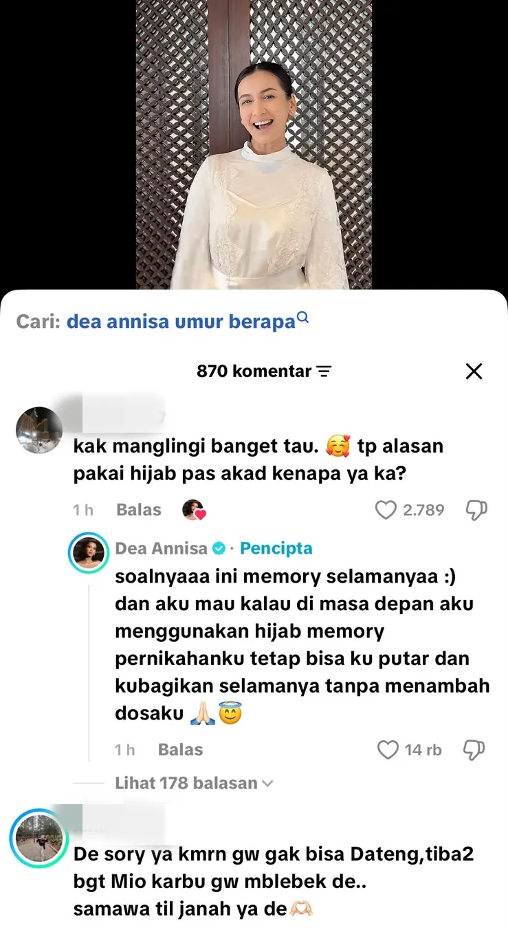 Alasan Dea Annisa pakai hijab © 2026 Alasan Dea Annisa pakai hijab © 2026