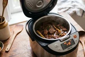 Cara membuat rendang empuk pakai rice cooker tanpa santan, hemat gas rasa tetap nendang