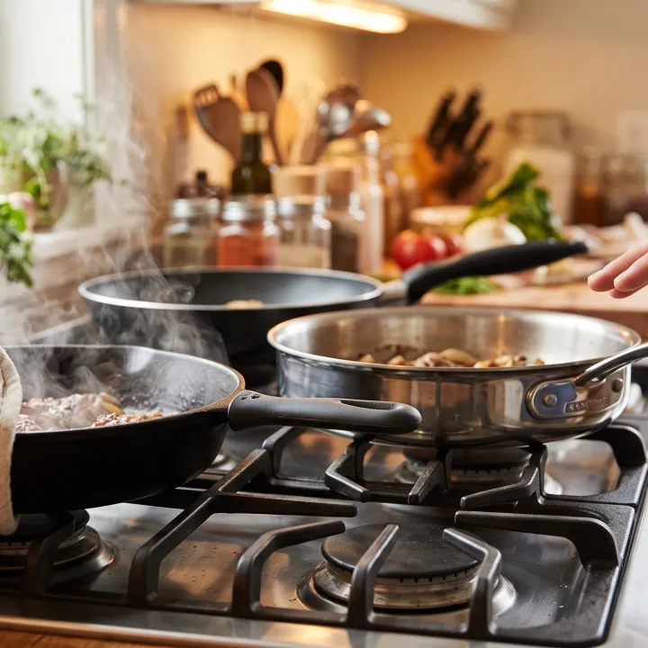Gagang wajan ikut panas saat memasak, apakah ada yang salah dengan alatnya? Cek dari jenis dan bentuk