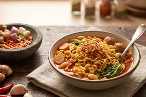 Cara membuat Indomie seblak makaroni yang praktis tapi rasa tetap nendang, kuncinya pakai bumbu ini
