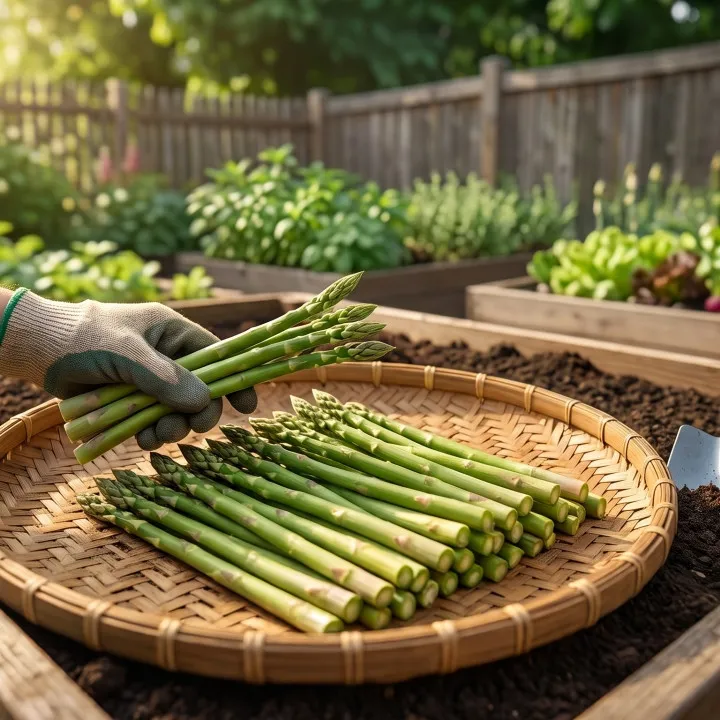 Cara menanam asparagus di rumah lengkap, mulai dari menyiapkan tanah hingga panen