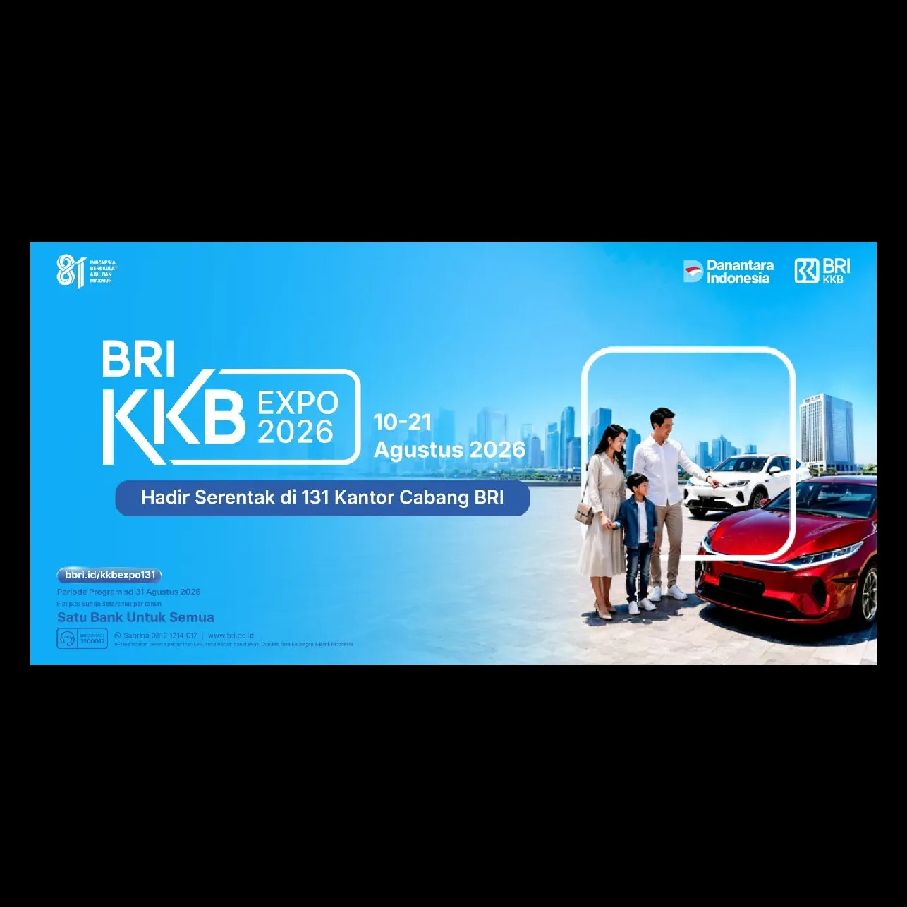 BRI KKB Expo 2026 dihelat serentak di 131 cabang seluruh Indonesia, tawarkan promo &amp; penawaran menarik