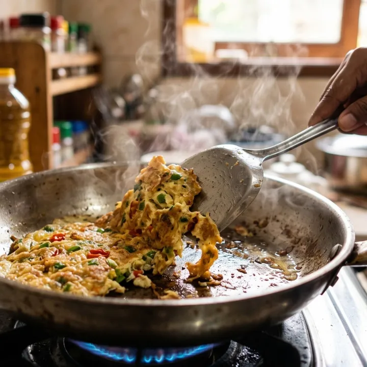 Telur dadar sering menempel di wajan? Ternyata bukan cuma karena kurang minyak