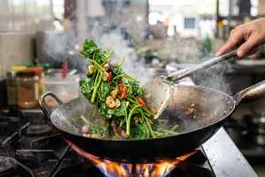 Tumis kangkung berubah warna setelah matang? Cek durasi dan panas wajan
