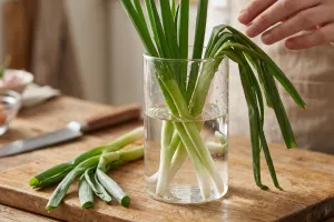 Cara menyegarkan daun bawang layu sebelum dimasak, mudah dilakukan di rumah