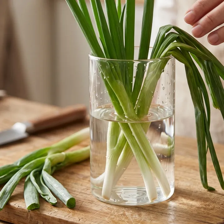 Cara menyegarkan daun bawang layu sebelum dimasak, mudah dilakukan di rumah