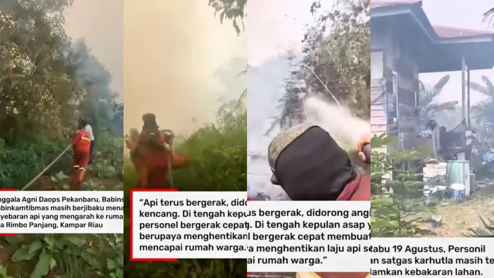 Petugas pemadam karhutla © 2026 
