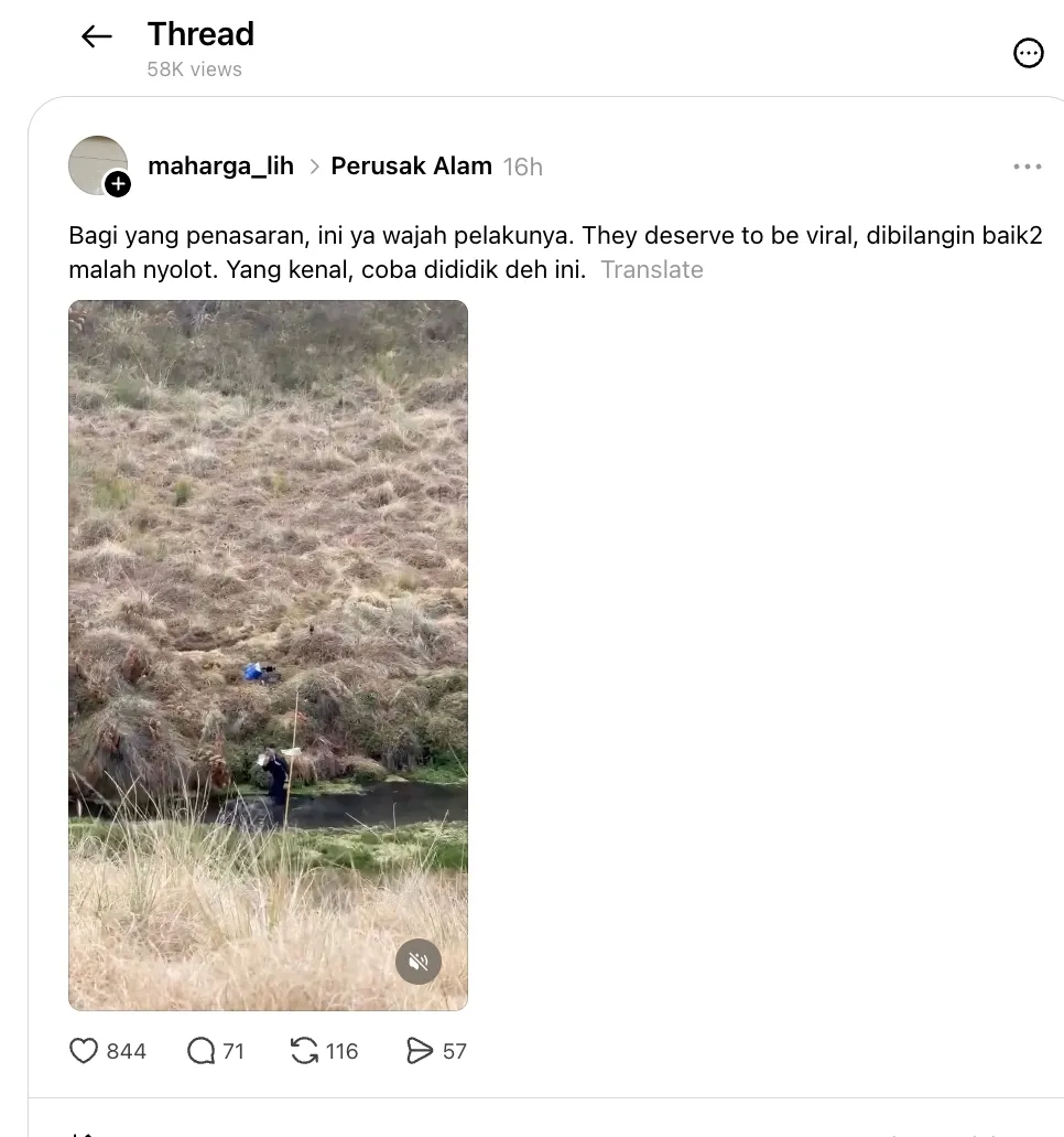 Pendaki nekat mandi di Mata Air Qolbu Gunung Argopuro © 2026 Pendaki nekat mandi di Mata Air Qolbu Gunung Argopuro © 2026