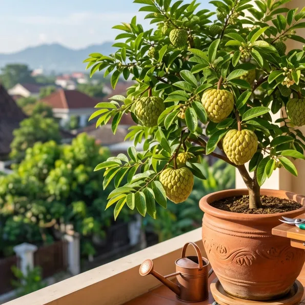 Srikaya jumbo bisa berbuah di pot? Ini cara merawatnya agar produktif meski lahan terbatas