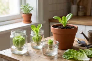 Bonggol selada sisa dapur bisa tumbuh lagi, ini 7 cara menanamnya di rumah