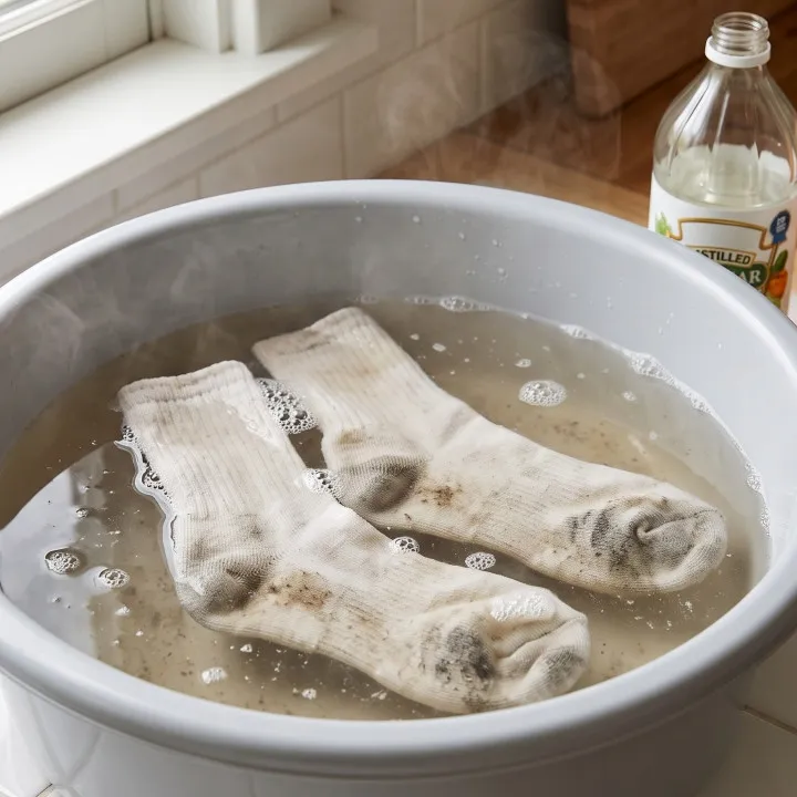 Modal baking soda, cuka, dan garam, kaus kaki buluk bisa dibersihkan tanpa disikat