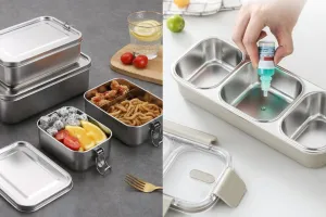 5 Rekomendasi kotak makan stainless steel anti tumpah reviewnya bagus dan harga di bawah Rp 200 ribu