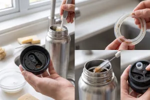 Botol minum berbau apek setelah disimpan? Jangan cuma cuci bagian dalam, cek 4 bagian ini