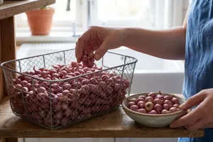 Bawang merah cepat lembek dan busuk meski disimpan di tempat kering, cek 5 kesalahan ini