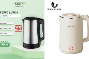 5 Rekomendasi teko listrik stainless steel di bawah Rp 200 ribu yang reviewnya bagus, awet tahunan