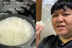Cuma tambah sedikit beras ketan, begini cara masak nasi pulen ala Jepang