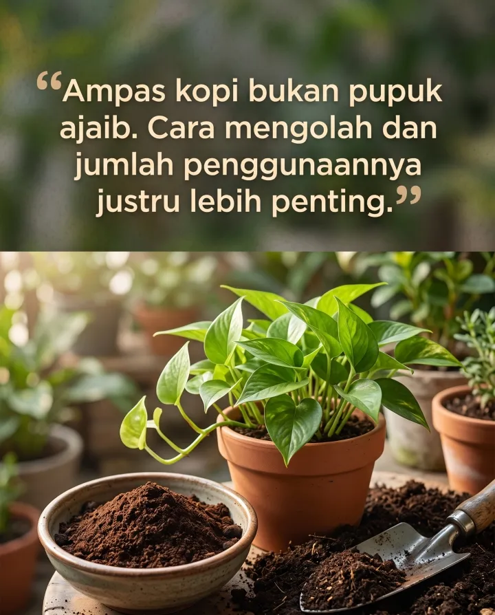 cara membuat pupuk dari ampas kopi © 2026 brilio.net