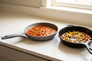 Wajan granit vs cast iron, mana yang lebih tahan banting kalau sering dipakai masak bumbu asam?
